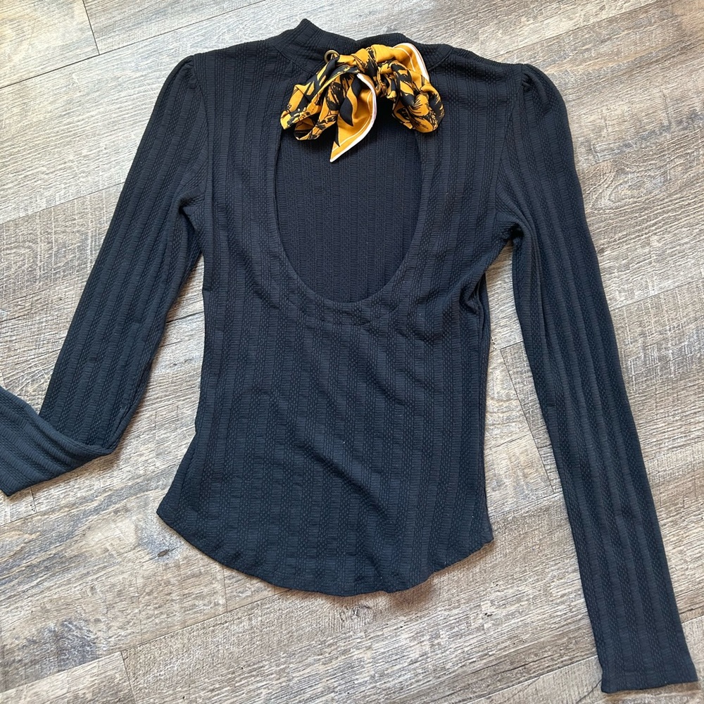 NWOT Free people party in the back long sleeve